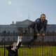 Image for article titled Obama Caught Trying To Jump White House Fence